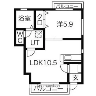 LE COEUR(ルクール)矢巾【103号室】の間取り