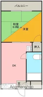 シャトーハイツ【306号室】の間取り