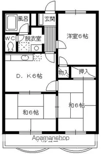 グランシャリオ【203号室】の間取り