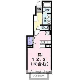 アメニティ中島B【1階】の間取り
