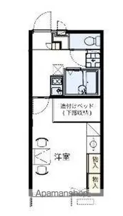 レオパレスM&E【109号室】の間取り