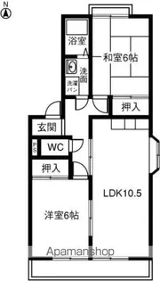 ハーベストGOTO【2階】の間取り