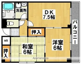 アベニール堺駅前【401号室】の間取り