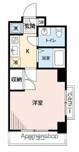 メゾン・ド・ヴィレ勝どき【5階】の間取り