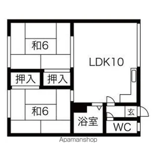 二光マンション【1階】の間取り