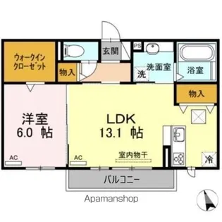 メゾンMINAMI Ⅱ【1階】の間取り