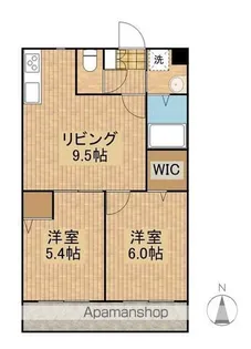 TSグランデ恒久南【1階】の間取り