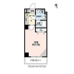 プレール・ドゥーク上中里【1階】の間取り