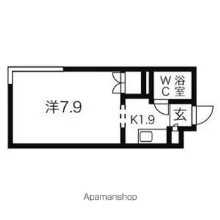グランメール北6条【4階】の間取り