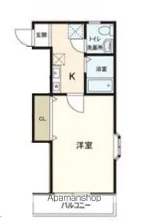 ハリーズ姪浜【2階】の間取り