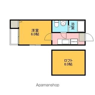カーサ・ルチア志賀本通【2階】の間取り