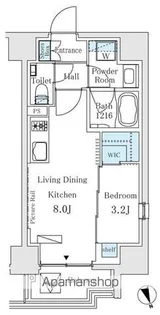 イプセ御成門【12階】の間取り
