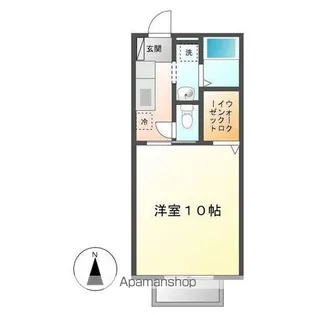 ウェル上加茂【204号室号室】の間取り