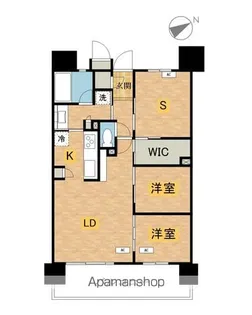 八王子レジデンス【3階】の間取り