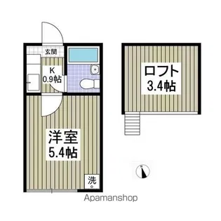 サルビア【105号室】の間取り