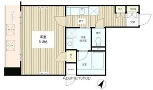 クロスフォート砧【3階】の間取り