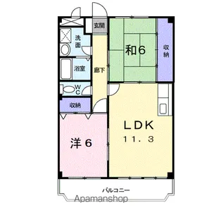 マリッチ 岡【1階】の間取り