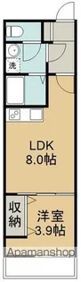 ラズワード薬師堂【2階】の間取り