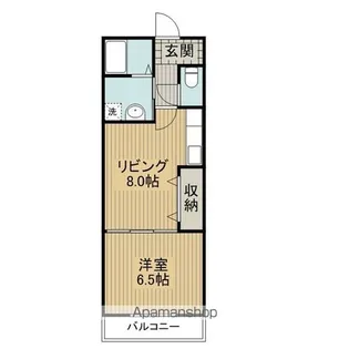 アムールLISBLANC【103号室】の間取り