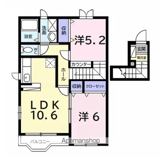 パーク ピア【2階】の間取り