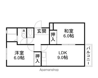 東英ハイツ参番館【203号室】の間取り