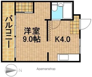 御前谷ハイツ【3階】の間取り