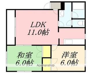 クリヨン【A-3号室】の間取り
