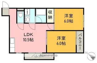 メゾンマキセキ【3階】の間取り