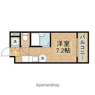 シャトー田守【2階】の間取り