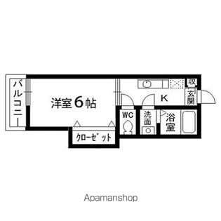 コンフォート永和台【102号室】の間取り