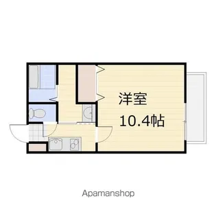 プランドール M【201号室号室】の間取り