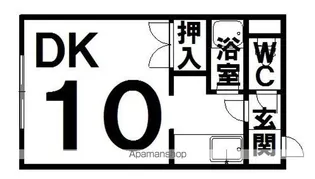 ザ・コーポB【10号室】の間取り