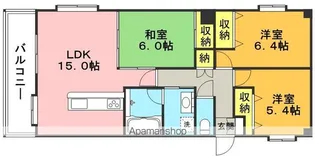 福岡県福岡市東区和白丘3丁目【マンション】の間取り