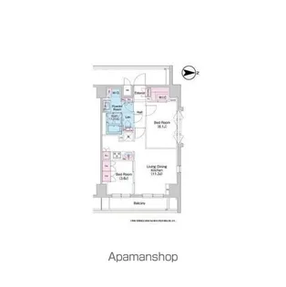 コンフォリア世田谷上馬【9階】の間取り