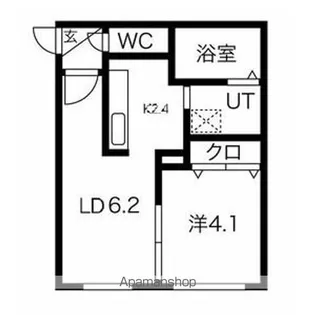 GRAND RAVINE菊水【4階】の間取り