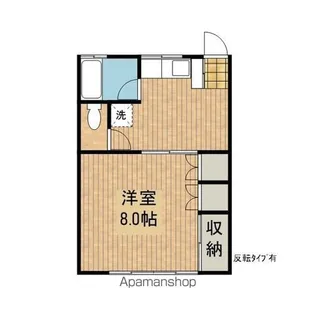 サンパレスK&K【203号室】の間取り