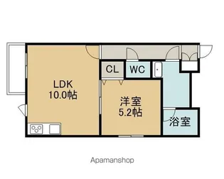 URBAN PLACE(アーバンプレイス)【405号室】の間取り