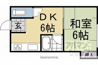 柴野荘【2-C号室】の間取り
