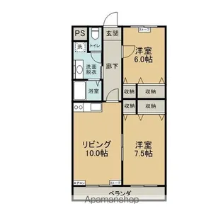 フォレスト【201号室】の間取り