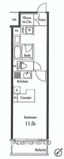 プライマル小石川【1階】の間取り