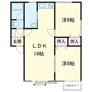 コーポニューライフ【302号室】の間取り
