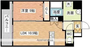 ABITI浜町【6階】の間取り
