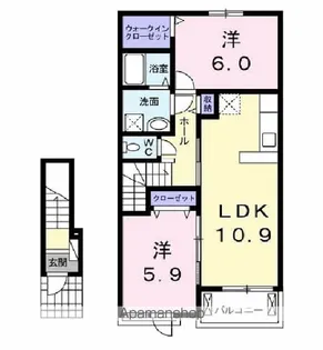 Nゲート ⅩⅠ【2階】の間取り
