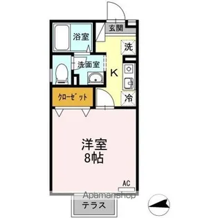 BELLE COTE【1階】の間取り