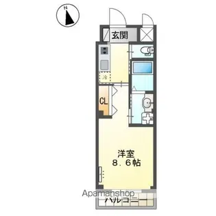 ルミベーラ西条本町【1階】の間取り
