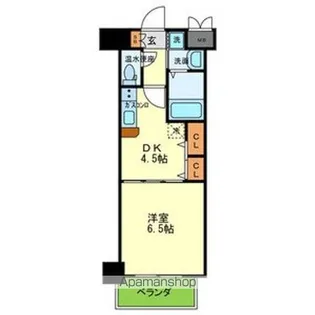 プレジオ中之島【10階】の間取り