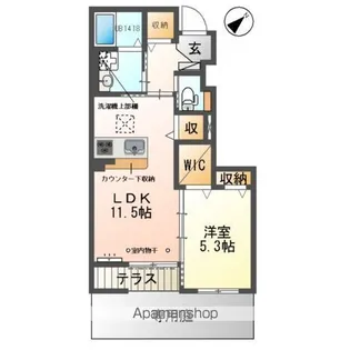 カーサ ESⅡ【1階】の間取り