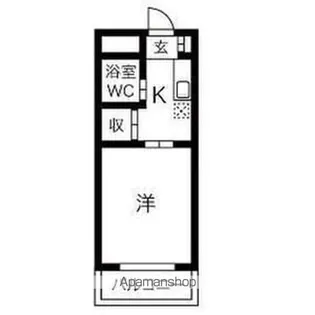 イザワハイム【206号室】の間取り