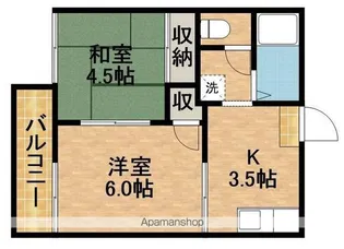 フォーブルわかば【1階】の間取り