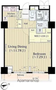 パーク・アヴェニュー神南【7階】の間取り